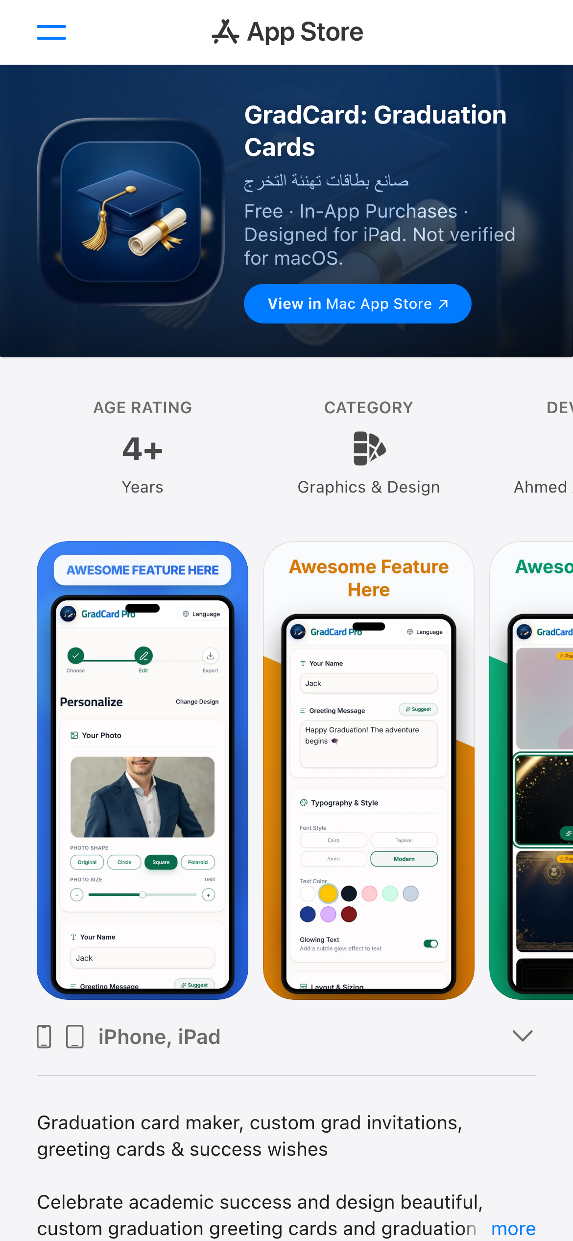 GradCard: Graduation Cards – Die ultimative App für digitale Abschlusskarten